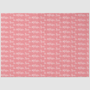 Papier Mousseline Votre nom Tissue Paper - Rose