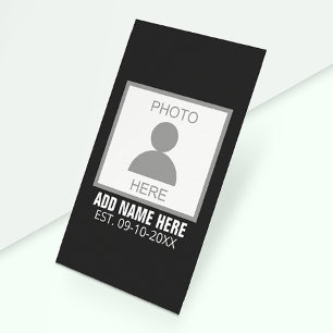 Papier Mousseline Votre photo ici Nom et âge