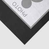 Papier Mousseline Votre photo ici Nom et âge (Détail)