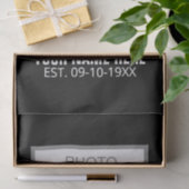 Papier Mousseline Votre photo ici Nom et âge (Cadeau)