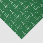 Papier Mousseline Votre propre logo société vert noël papier Tissu (Détail)