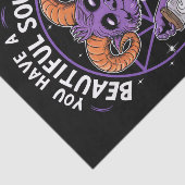 Papier Mousseline Vous avez une belle âme Satanic Baphomet (Détail)