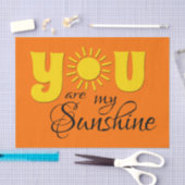 Papier Mousseline Vous êtes mon soleil (Artisanat)