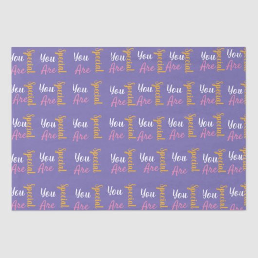 Papier Mousseline Vous êtes une licorne spéciale (Recto)