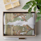 Papier Mousseline Vous souhaitant de Joyeuses Pâques (Cadeau)