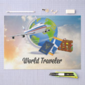 Papier Mousseline Voyageur du monde - Conception #2 (Artisanat)