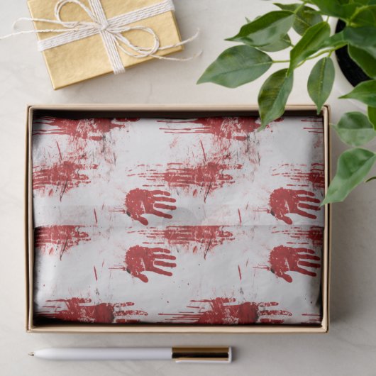 Papier Mousseline Vrai crime Motif d'horreur (Cadeau)