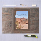 Papier Mousseline Vue cabine sur la Vallée du Feu (Artisanat)