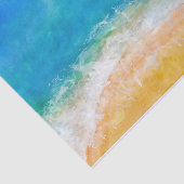 Papier Mousseline Vue de plage Watercolor (Détail)