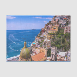 Papier Mousseline Vue de Positano, Italie Decoupage