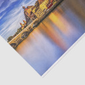 Papier Mousseline Vue pittoresque du fleuve Regensburg (Détail)