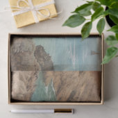 Papier Mousseline Vue sur la mer (Paysage côtier) (Marine) (Cadeau)