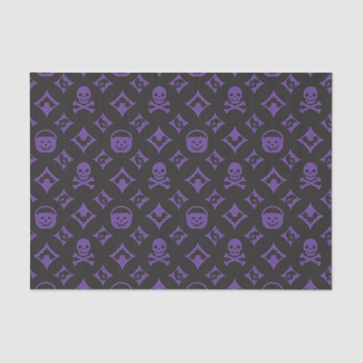 Papier Mousseline Vuitton ! Designer Halloween LG en violet (Recto)