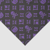 Papier Mousseline Vuitton ! Designer Halloween LG en violet (Détail)