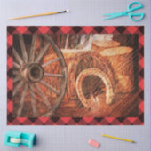 Papier Mousseline Wagon de l'Ouest en fer à cheval (Artisanat)