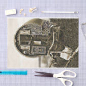 Papier Mousseline Wagon vintage Tsigane (Artisanat)