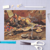 Papier Mousseline "Waiting and Mad" de Charles M Russell (Artisanat)