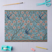 Papier Mousseline Walter Crane Almond Blossom & Swallow (Artisanat)