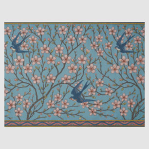 Papier Mousseline Walter Crane Almond Blossom & Swallow