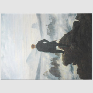 Papier Mousseline Wanderer au-dessus de la mer de brouillard, Friedr