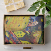 Papier Mousseline Wassily Kandinsky. Maisons à Murnau. Expressionnis (Cadeau)