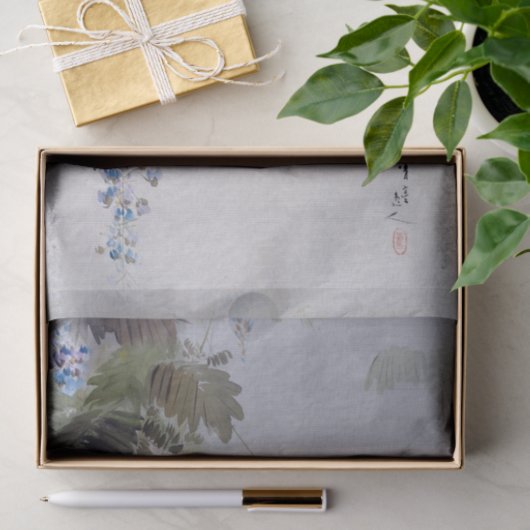 Papier Mousseline Watanabe Seitei Oiseaux et fleurs (Cadeau)