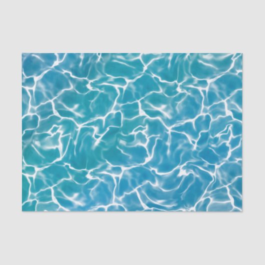Papier Mousseline Water bleu (Recto)