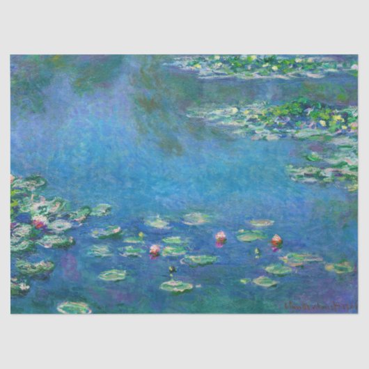 Papier Mousseline Water Lilies by Claude Monet (Recto)