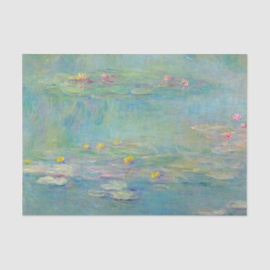 Papier Mousseline Water Lilies Series 3 par Claude Monet (Recto)