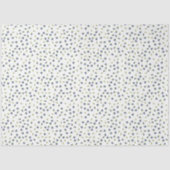 Papier Mousseline Watercolor Blueberry Floral Pattern Tissue Paper (Recto)