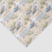 Papier Mousseline Watercolor Coastal Seagulls (Détail)
