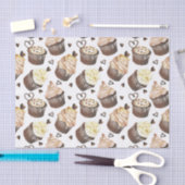 Papier Mousseline Watercolor cupcakes (Artisanat)