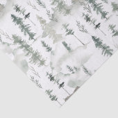 Papier Mousseline Watercolor Forest (Détail)