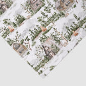 Papier Mousseline Watercolor Forest (Détail)