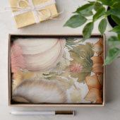 Papier Mousseline Watercolor Fox Citrouilles & Chute Foliage Decoupa (Cadeau)