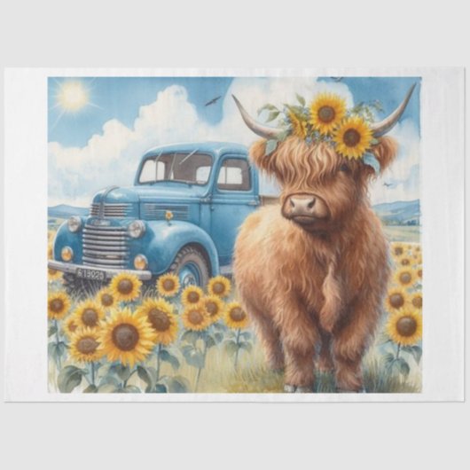 Papier Mousseline Watercolor Highland (Recto)