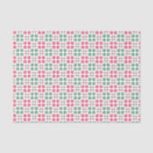 Papier Mousseline Watercolor Mahjong Red & Green Christmas Tiles (Recto)