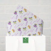 Papier Mousseline Watercolor Mardi Gras Party