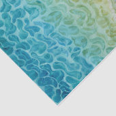 Papier Mousseline Watercolor Ocean Beach (Détail)