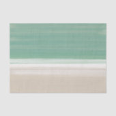 Papier Mousseline Watercolor Ocean Beach Tissu de sable turquoise (Recto)