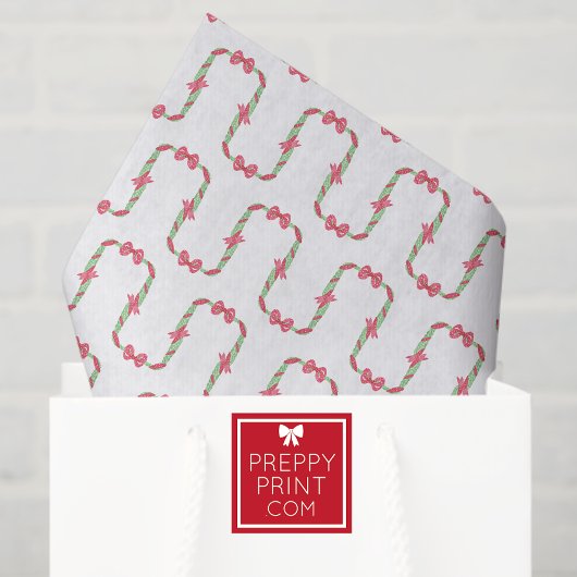 Papier Mousseline Watercolor Red Polka Dot Bow Christmas