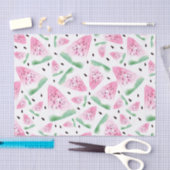 Papier Mousseline Watercolor Watermelon (Artisanat)
