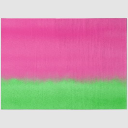 Papier Mousseline Watercolor Watermelon Ombre (Recto)