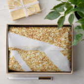 Papier Mousseline Wave Sea Gold Parties scintillant Boho Popular Col (Cadeau)