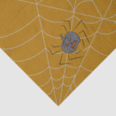 Papier Mousseline Web et citrouilles d'araignées d'Halloween (Détail)