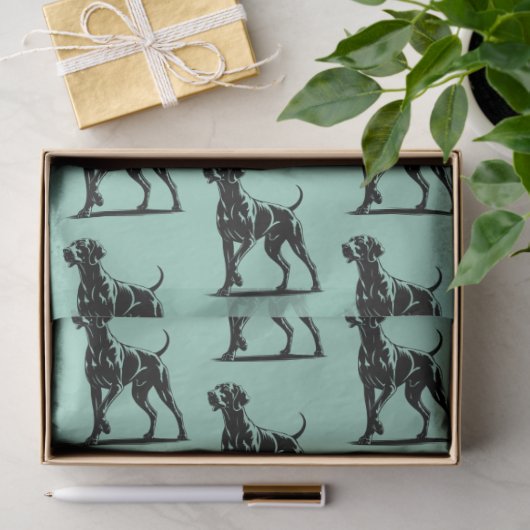 Papier Mousseline weimaraner (Cadeau)