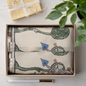 PAPIER MOUSSELINE WEIRD MÉDIÉVAL BESTIAIRE FABRIQUANT DE LA MUSIQUE (Cadeau)