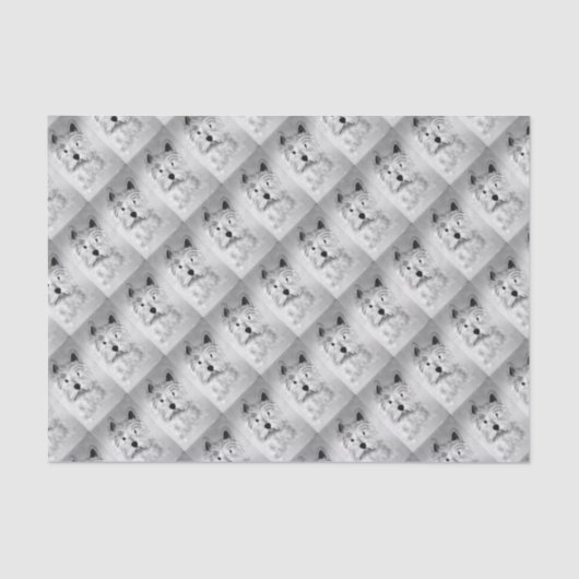 Papier Mousseline West Highland White Terrier (Recto)