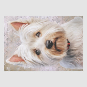 Papier Mousseline West Highland White Terrier