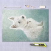 Papier Mousseline West Highland White Terrier Tissus Paper (Artisanat)